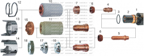 Nozzle, Long 1,9mm, код PD117-19, A140/P140