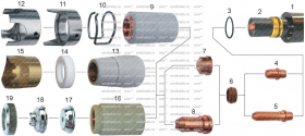 Nozzle 1,8mm, код PD109-18, R145 (Hand) / R145P (Machine)