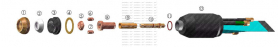 PCH-6B® 90° Torch with Leads 7,6m (25’), код 2-2790	, PCH/M-6B